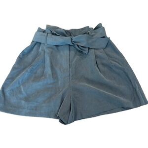 New DYNAMITE Miranda Paperbag Shorts in Turbulence belt  Sz Med 29 elastic waist